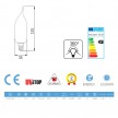 LED Light Bulb Gust of Wind 4W 440Lm E14 Clear