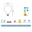 LED Light Bulb Globe 6W 806Lm E27 Clear