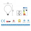 LED Light Bulb Globe 8W 1055Lm E27 Clear