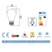 LED Light Bulb Drop 8W 1050Lm E27 Clear