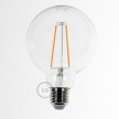 LED Transparent Light Bulb - Globe G95 Long Filament 4W 400Lm 2200K