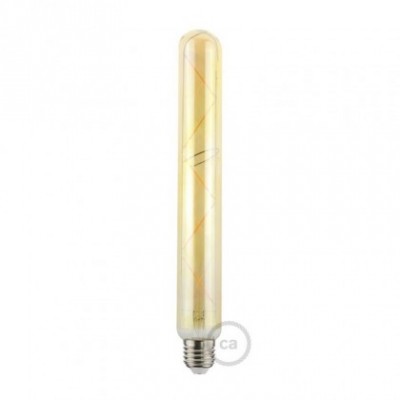 LED Golden Light Bulb Tubular T38 ZigZag Filament - 5.5W 470Lm E27 2000K