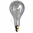 XXL LED Smoky Light Bulb - Pear A165 Curved Spiral Filament - 5W 150Lm E27 2000K Dimmable