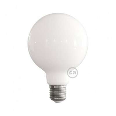 LED Milky White Light Bulb - Globe G95 - 7.5W 806Lm E27 2700K Dimmable