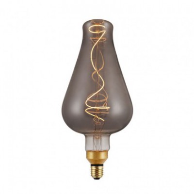 Led Smoky Light Bulb DemiJohn 160 Spiral Filament 5W 150Lm E27 2000K Dimmable