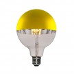 Gold half sphere Globe G125 LED Light Bulb 7W 806Lm E27 2700K Dimmable