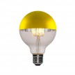 Gold half sphere Globe G95 LED Light Bulb 7W 806Lm E27 2700K Dimmable