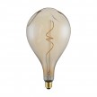 XXL LED Bulb Pear A165 Bumped Golden spiral filament 5W 250Lm E27 2000K Dimmable