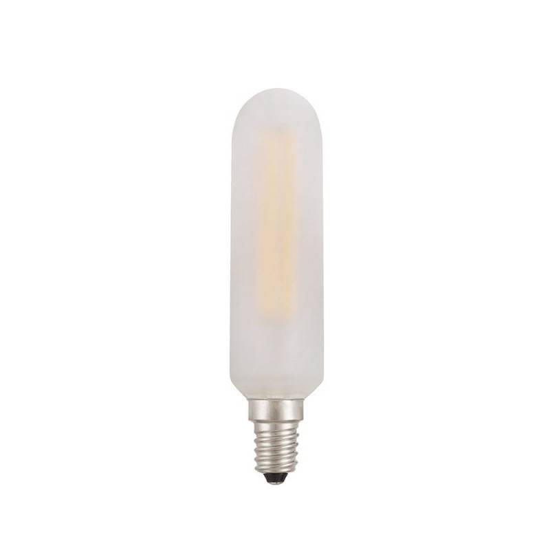 Tubular LED Light Bulb, satin white - E14 4W 400Lm 2700K Dimmable