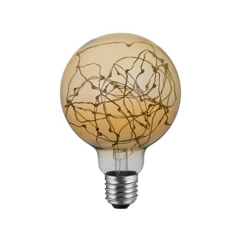 LED Globo G95 Light Bulb - A thousand Lights Gold 2W 40Lm E27 2000K