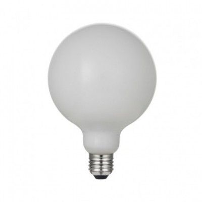 LED Porcelain Light Bulb G125 6W 540Lm E27 Dimmerabile 2700K