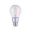 LED SMART WI-FI Light Bulb Drop A60 Transparent with Straight Filament 6W 700Lm E27 2700K Dimmable