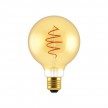 LED Bulb Globe G95 Golden Croissant Line with Spiral Filament 5W 250Lm E27 2000K Dimmable