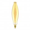 LED XL Bulb Bulged Tubular BT120 Golden Croissant Line with Spiral Filament 8.5W 600Lm E27 2000K Dimmable