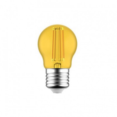 LED Globetta G45 Yellow 80Lm 1.4W E27 Bulb