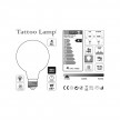 LED Light Bulb Globe G125 Short Filament - Tattoo Lamp® Saturn 4W 420Lm E27 2700K