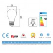 LED Light Bulb Drop 7W 806Lm E27 Clear 2700K