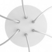 Round Rose-One 6-hole and 4 side holes ceiling rose, 200 mm