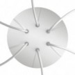 Round Rose-One 6-hole and 4 side holes ceiling rose, 200 mm