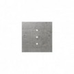 Square Rose-One 3 in-line holes and 4 side holes ceiling rose, 200 mm