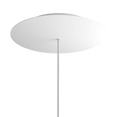 Round XXL Rose-One 1-hole and 4 side holes ceiling rose, 400 mm - Matt White