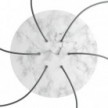 Round XXL Rose-One 6-hole and 4 side holes ceiling rose, 400 mm