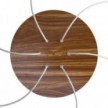 Round XXL Rose-One 6-hole and 4 side holes ceiling rose, 400 mm