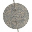 Round Rose-One 2-hole and 4 side holes ceiling rose, 200 mm - PROMO