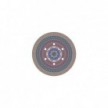 Round Rose-One 6-hole and 4 side holes ceiling rose, 200 mm - PROMO