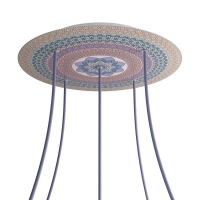 Round XXL Rose-One 5-hole and 4 side holes ceiling rose, 400 mm  - PROMO - Mandala Varanasi