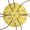 Round XXL Rose-One 10-hole and 4 side holes ceiling rose, 400 mm - PROMO