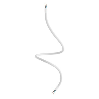 Kit Creative Flex flexible tube covered in White RM01 fabric with metal terminals - Matt White