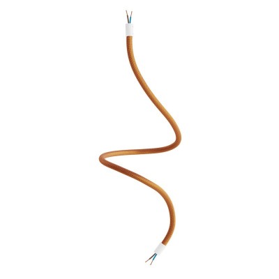 Kit Creative Flex flexible tube covered in Copper RM74 fabric with metal terminals - Matt White