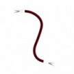 Kit Creative Flex flexible tube covered in Burgundy RM19 fabric with metal terminals