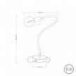 Table Flex flexible table lamp providing diffused light