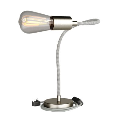 Table Flex flexible table lamp providing diffused light - Brushed titanium