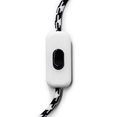 Inline single-pole switch Creative Switch White - Black