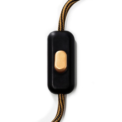 Inline single-pole switch Creative Switch Black - Copper