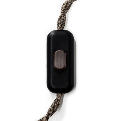 Inline single-pole switch Creative Switch Black - Wenge effect