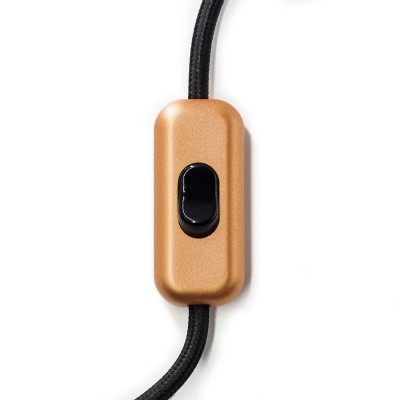 Inline single-pole switch Creative Switch Brushed Copper - Black