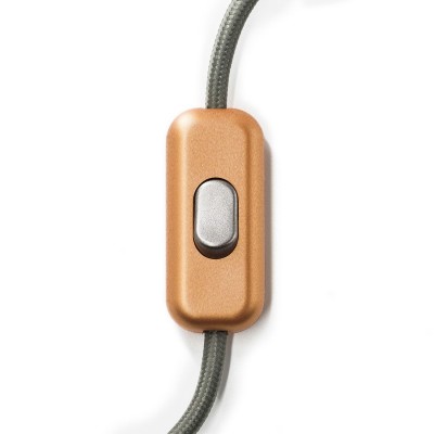 Inline single-pole switch Creative Switch Brushed Copper - Titanium