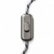 Inline single-pole switch Creative Switch Brushed Titanium