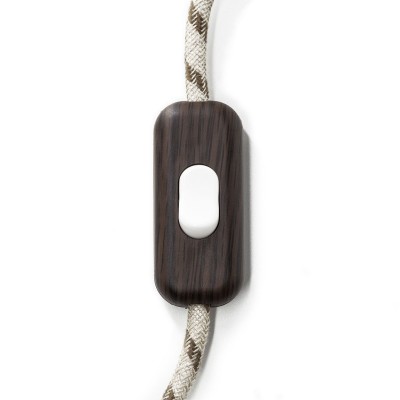 Inline single-pole switch Creative Switch Wenge - White