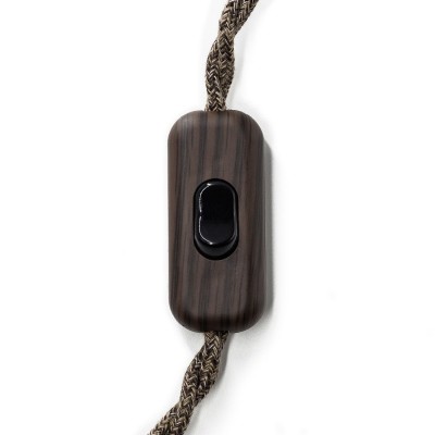 Inline single-pole switch Creative Switch Wenge - Black