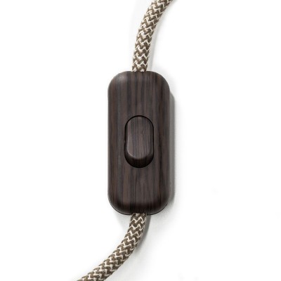 Inline single-pole switch Creative Switch Wenge - Wenge effect