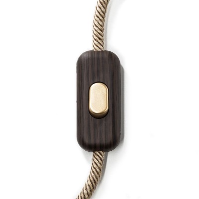 Inline single-pole switch Creative Switch Wenge - Bronze