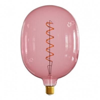 Egg Berry red XXL Light Bulb, Pastel line, spiral filament, 5W 230Lm E27 1800K Dimmable