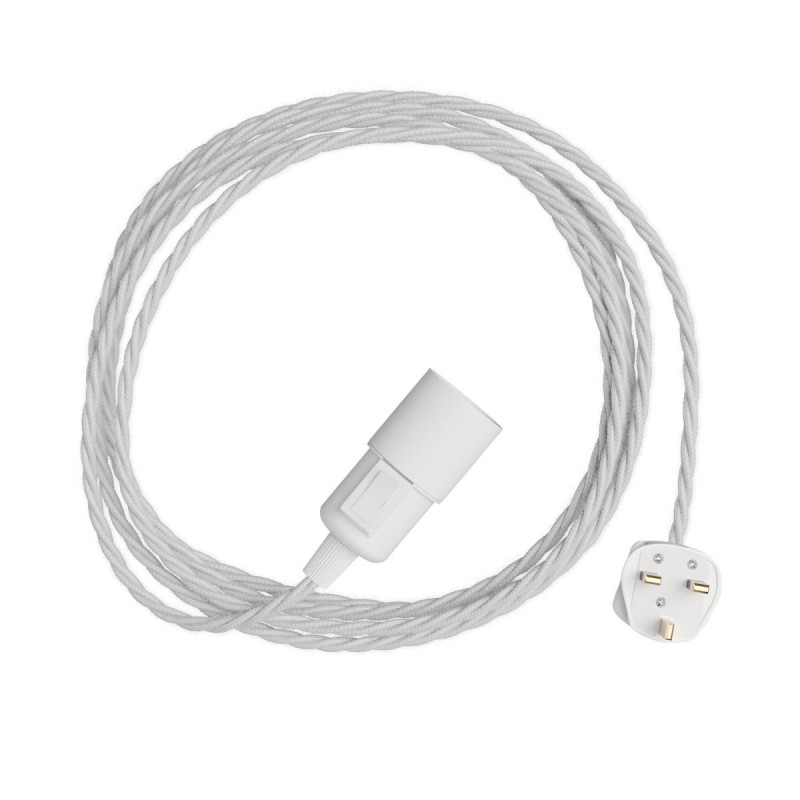 Snake Twisted - Plug-in lamp with twisted textile cable