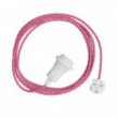 Snake Twisted for lampshade - Plug-in lamp with twisted textile cable