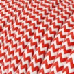 Snake Zig-Zag for lampshade - Plug-in lamp with textile cable Zig-Zag effect